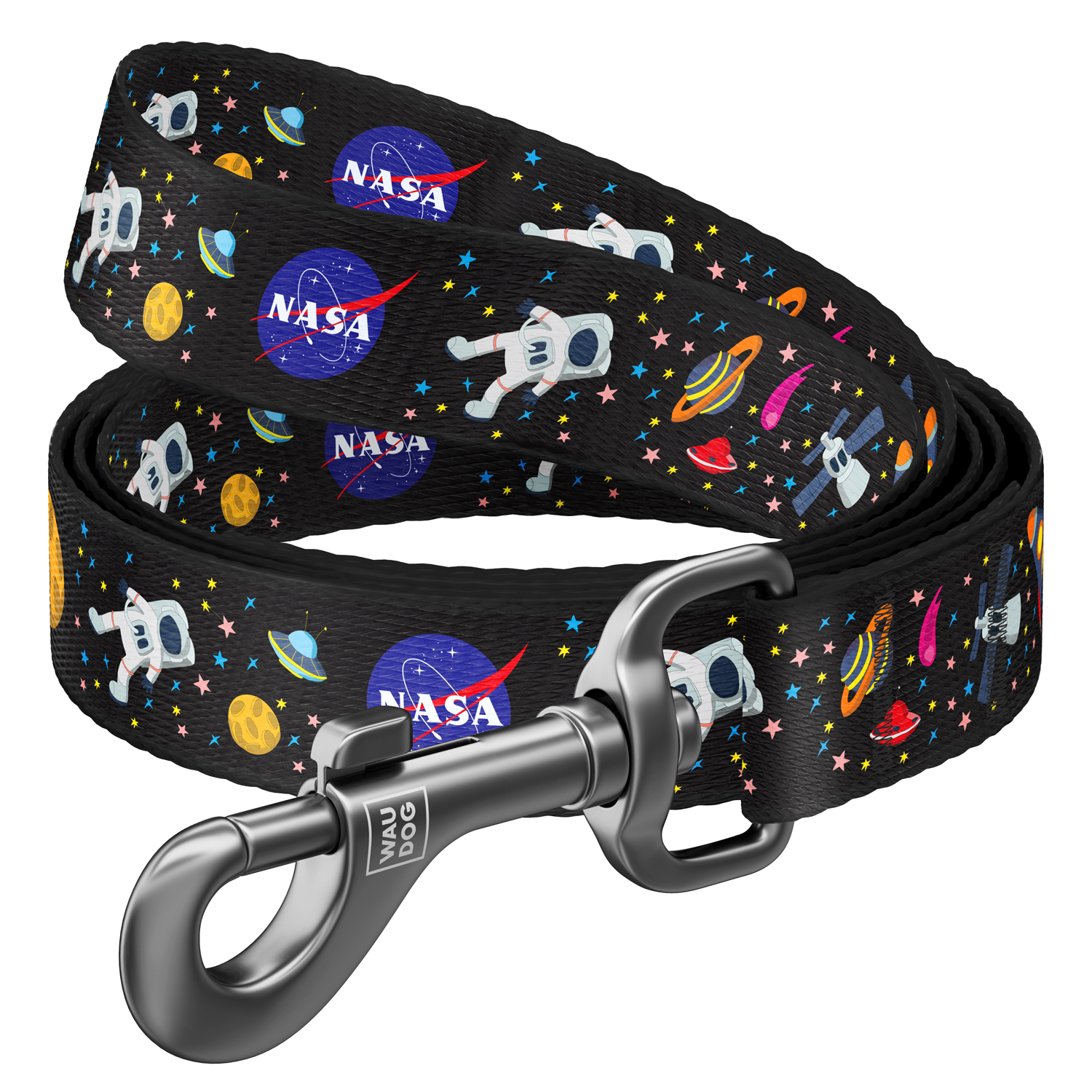 Waudog Lesă nylon colecția Nasa21, mărimea L - XXL
