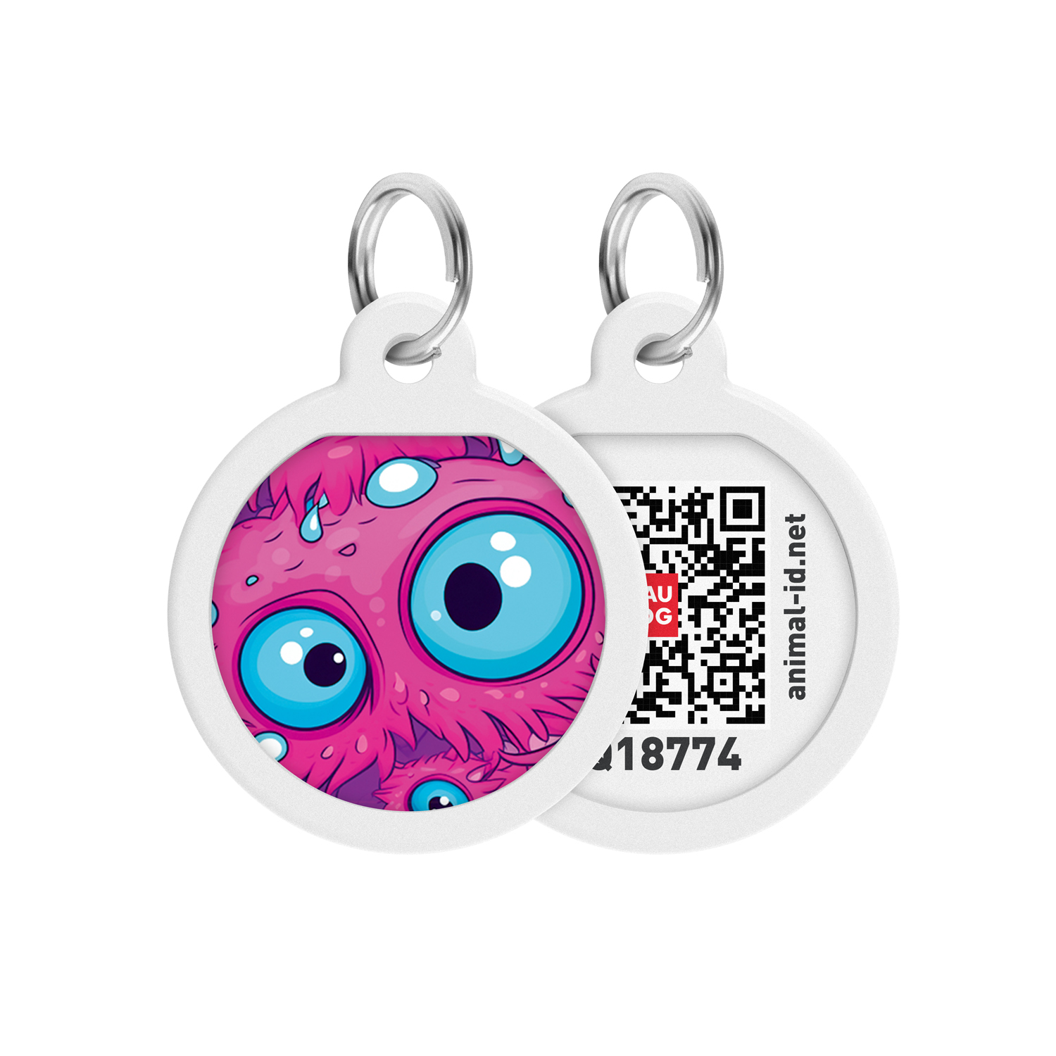 Waudog Medalion ID Monster Eye Rotund 25mm