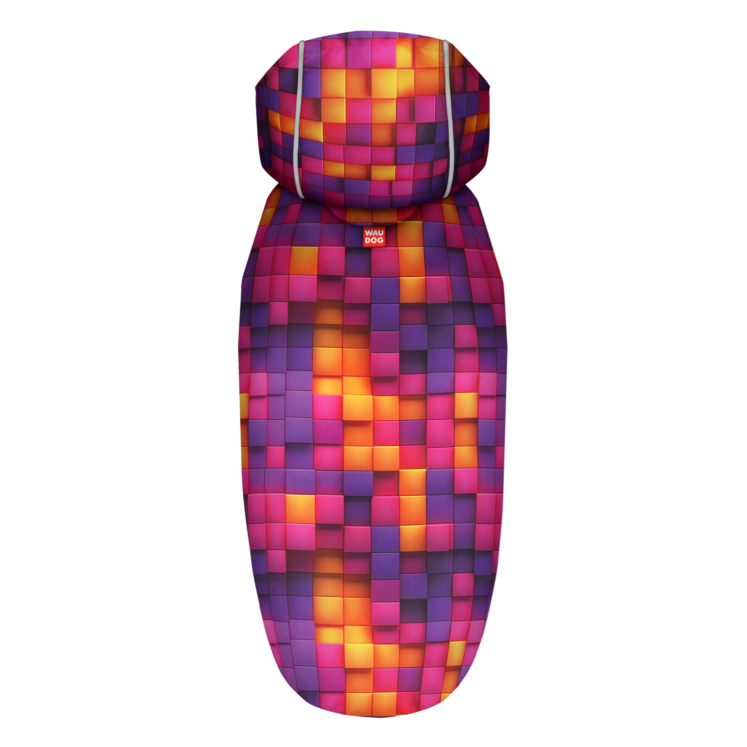 Waudog Pelerină Ploaie Câine 3D Cubes
