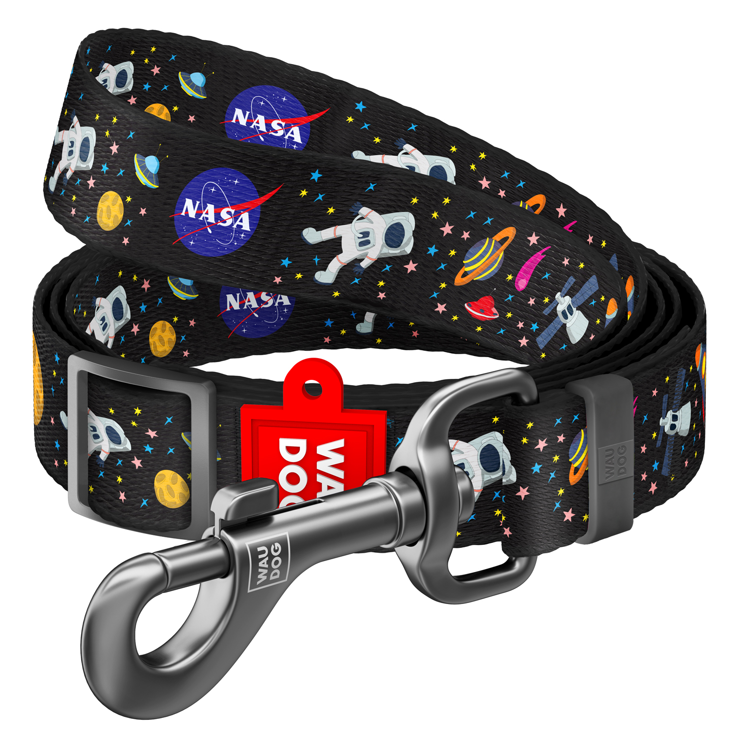 Lesă reglabilă WAUDOG colecția NASA pentru câini, The Pet House