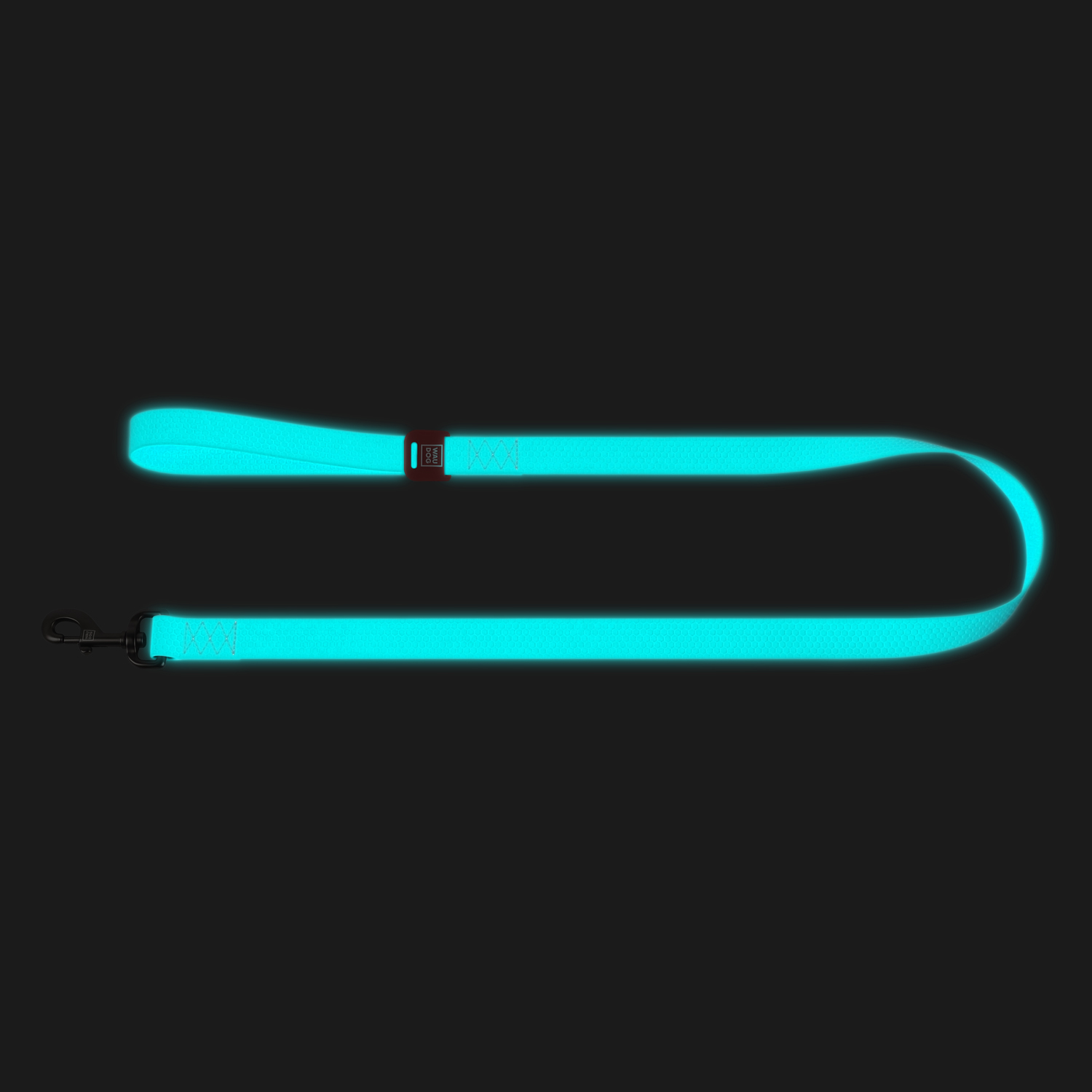 Waudog Lesă câine colecția Impermeabilă, glow in the dark, mărimea M