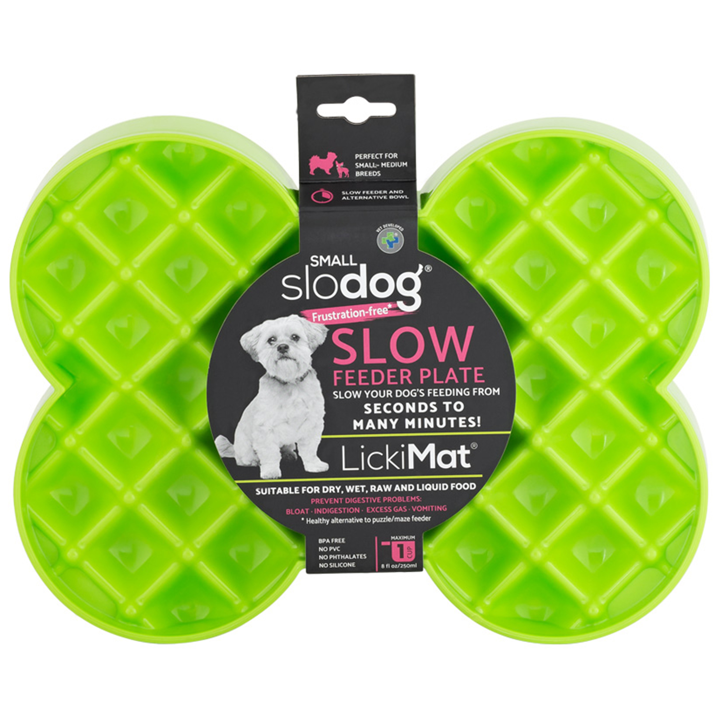 Tavă de lins LickiMat Slodog Mic verde — The Pet House Brașov
