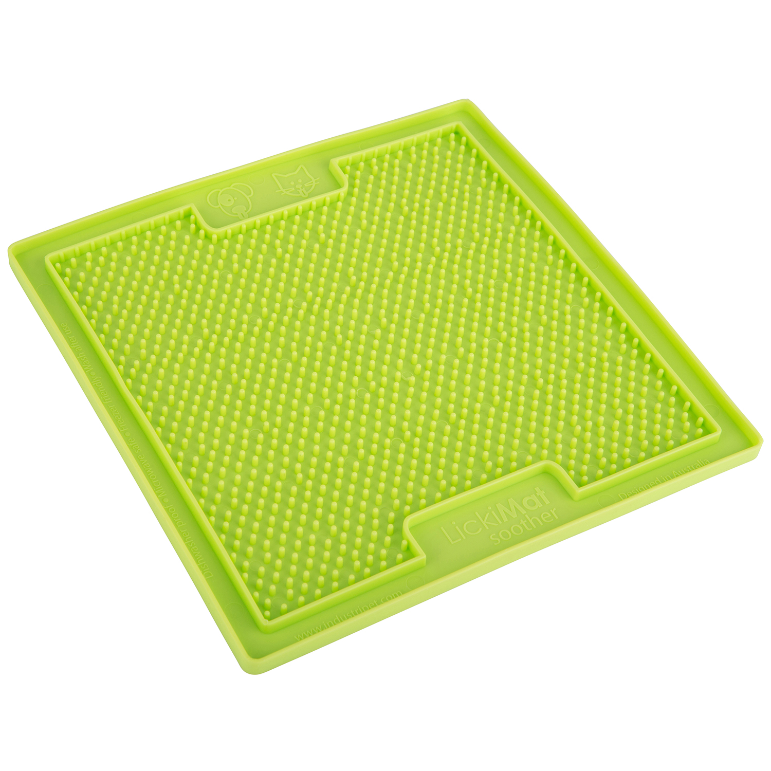 Covoraș de lins LickiMat Soother Classic verde — The Pet House Brașov
