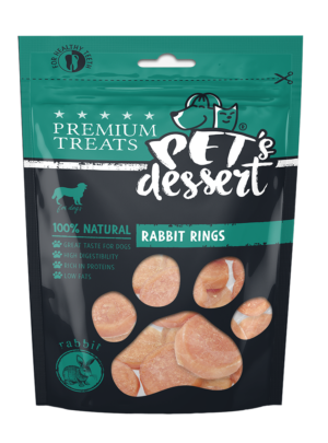 Pet's Dessert Câini Inele de Iepure 80g