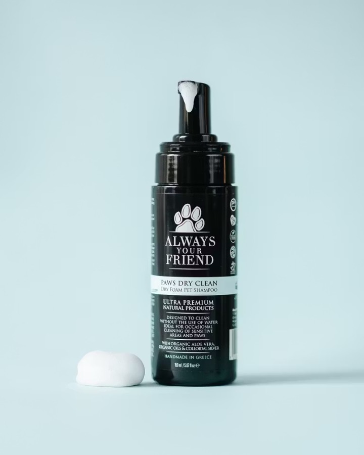 Always Your Friend Paws Dry Clean, spumă uscată pentru lăbuțe, cu spuma dozată