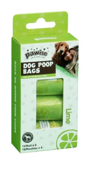 pawise-pungi-lime-set-4-role Cutie Pawise cu 4 role de pungi igienice parfumate cu lime